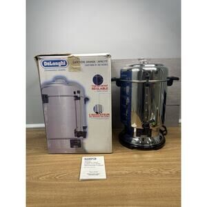 Delonghi Coffee Urn 60 Cup Stainless Steel Coffee Maker Percolator DCU61